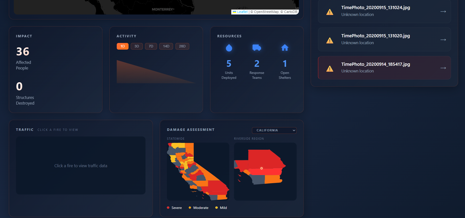 Damage Assessment & Activity